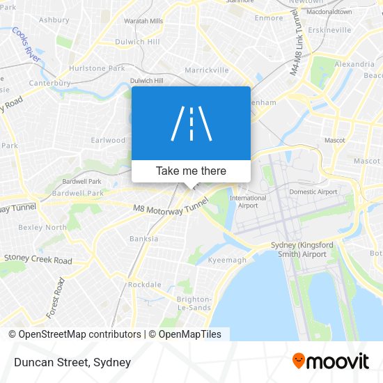 Duncan Street map
