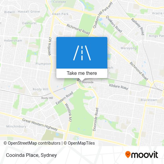 Cooinda Place map