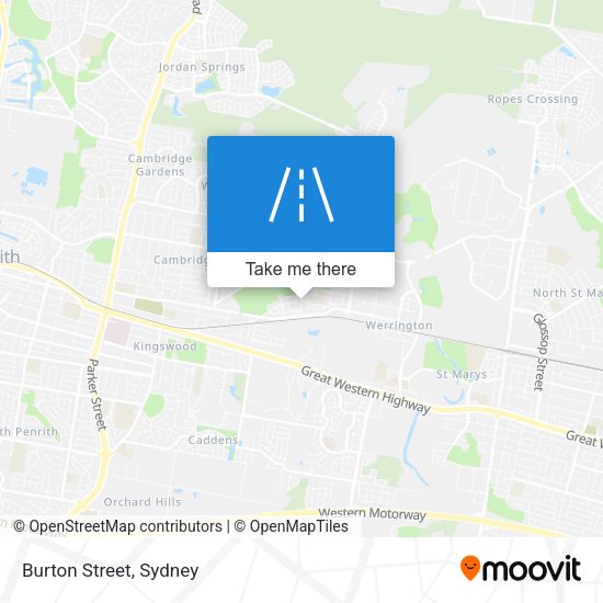 Burton Street map