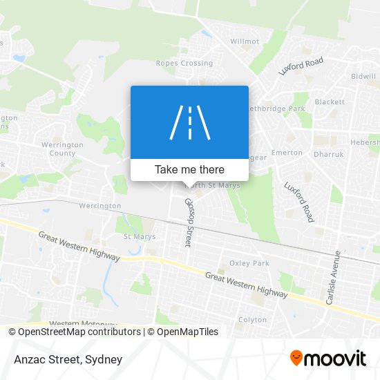 Anzac Street map