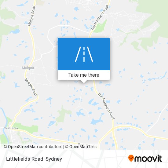 Mapa Littlefields Road