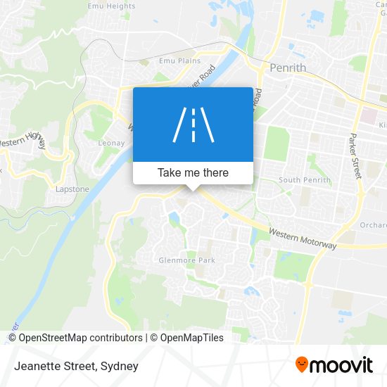 Jeanette Street map