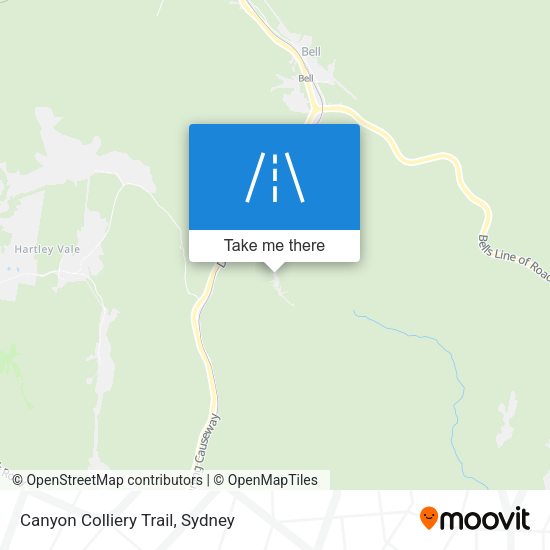 Canyon Colliery Trail map