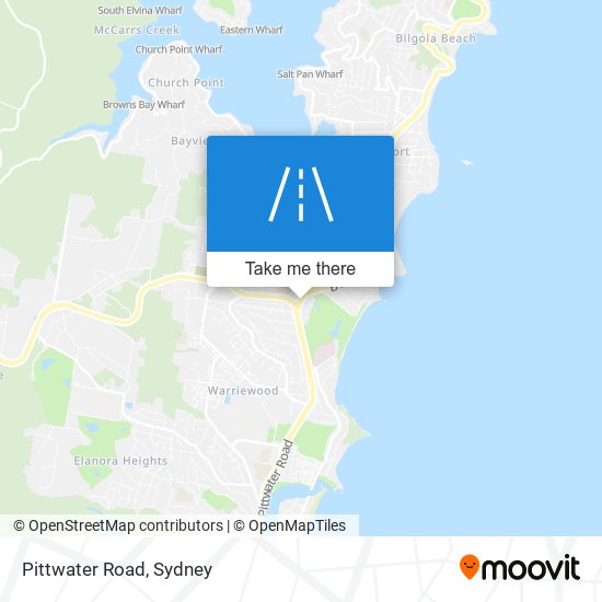 Pittwater Road map