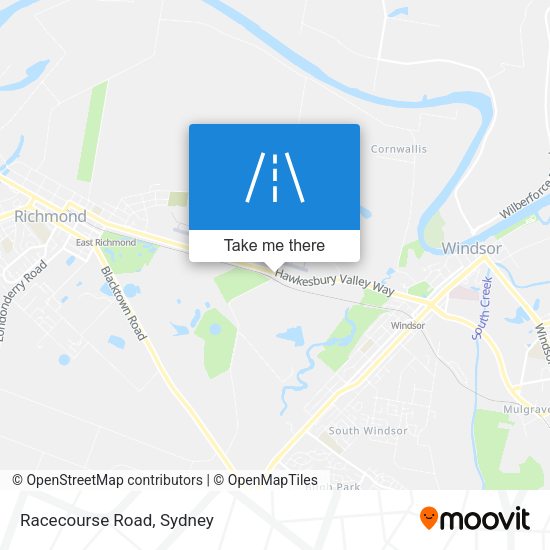 Racecourse Road map