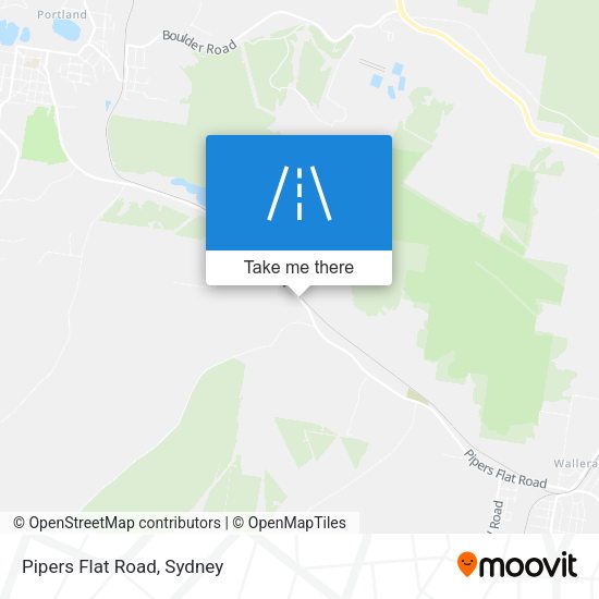 Pipers Flat Road map