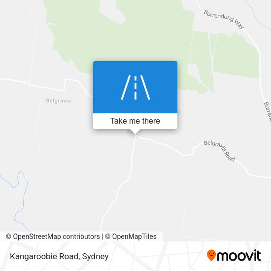 Kangaroobie Road map