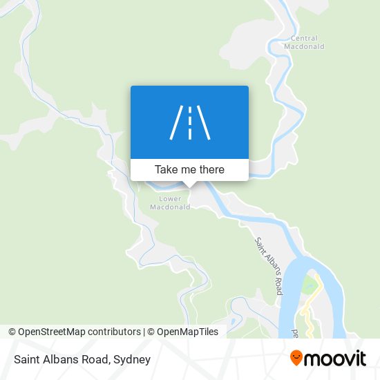 Saint Albans Road map