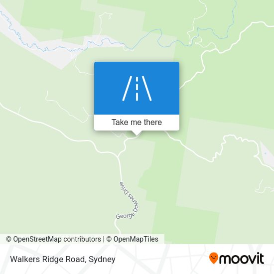 Walkers Ridge Road map