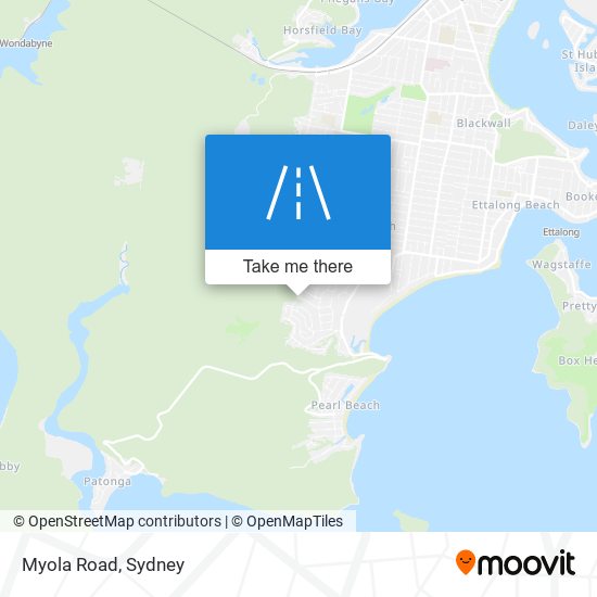 Myola Road map