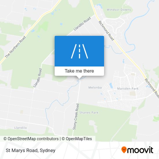 St Marys Road map