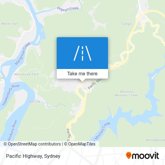 Pacific Highway map