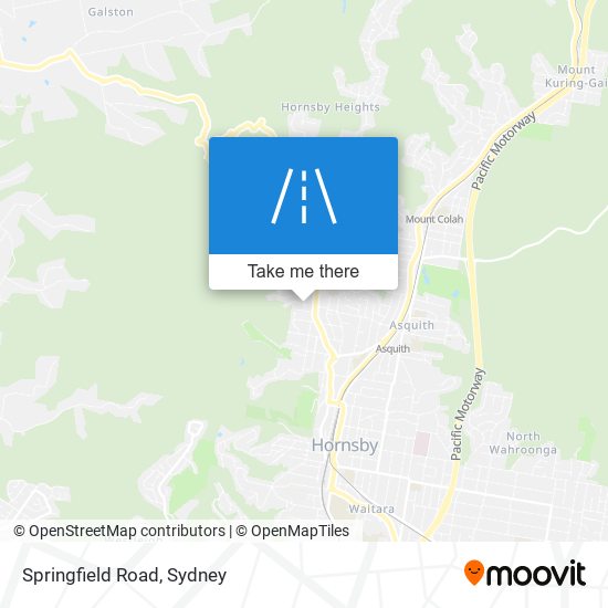 Mapa Springfield Road