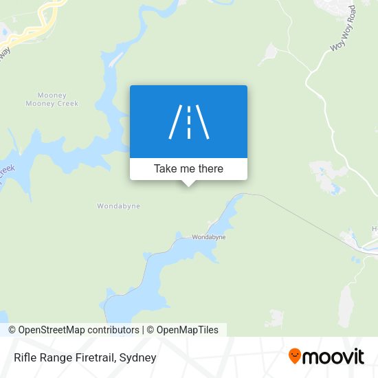 Rifle Range Firetrail map
