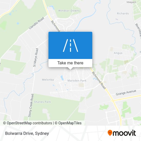 Bolwarra Drive map