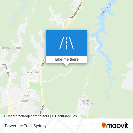 Powerline Trail map