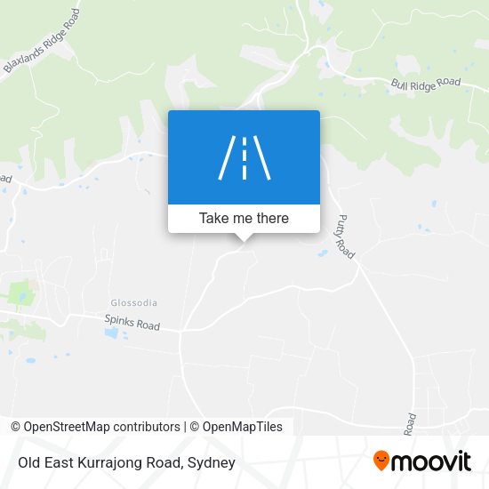Old East Kurrajong Road map