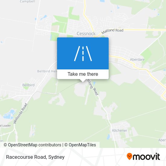 Racecourse Road map