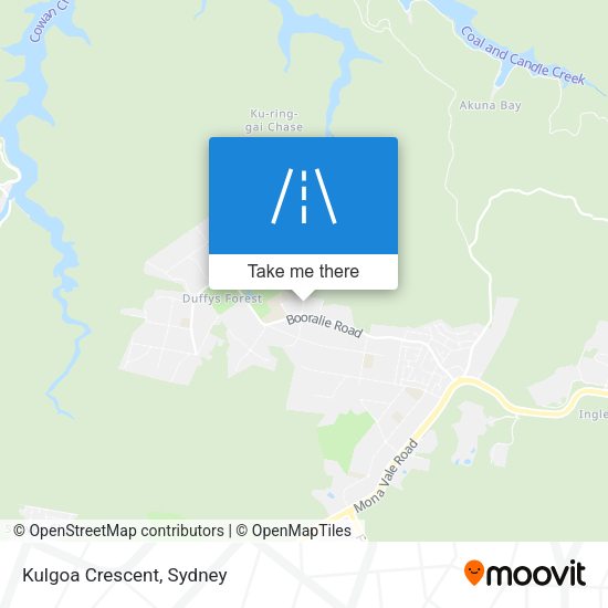 Kulgoa Crescent map