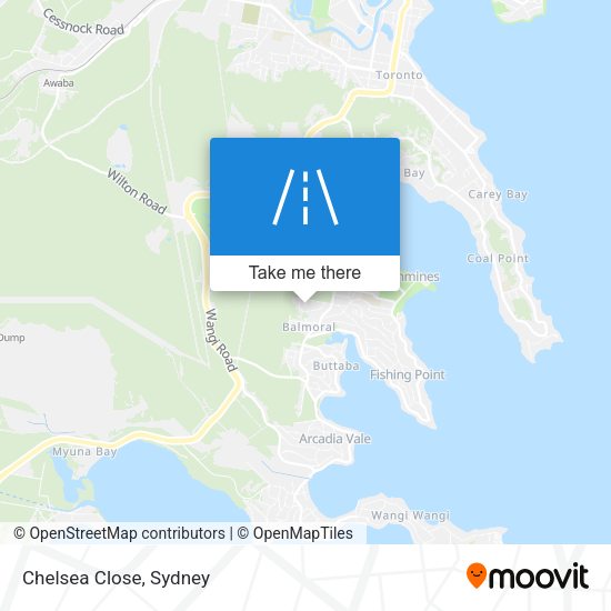 Chelsea Close map