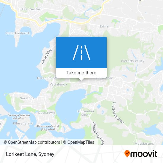 Lorikeet Lane map