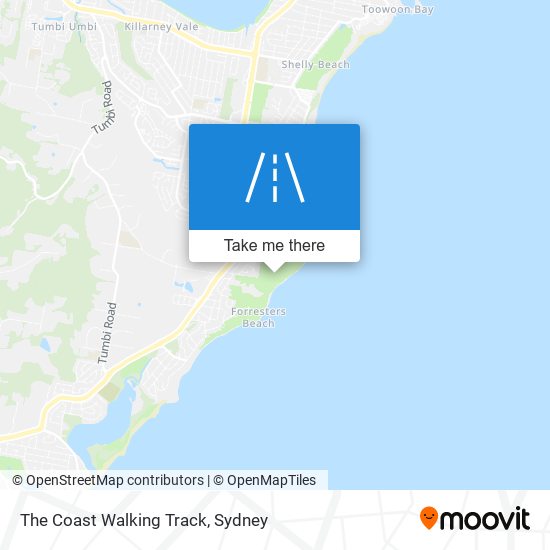 The Coast Walking Track map