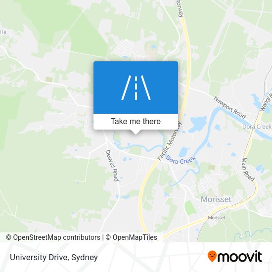 University Drive map