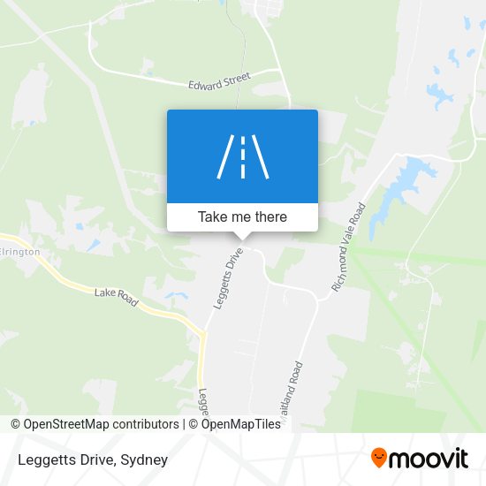 Leggetts Drive map