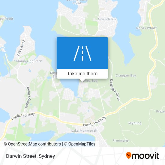 Darwin Street map