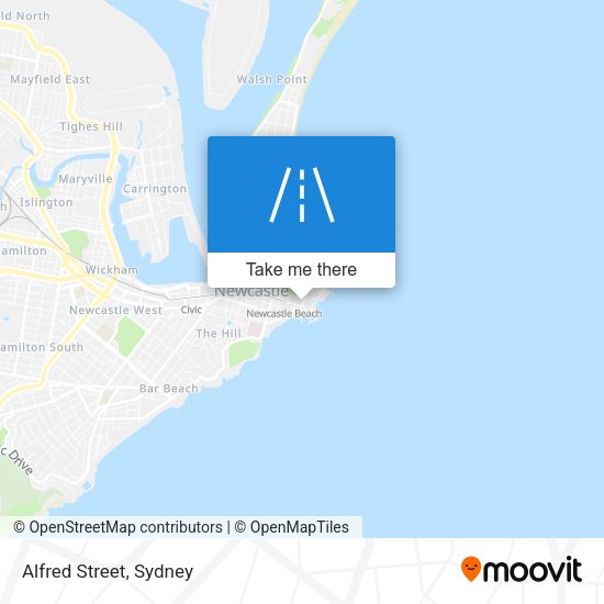 Alfred Street map