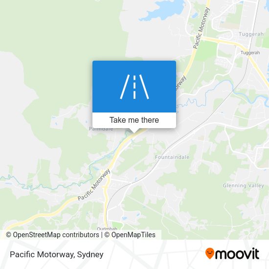 Pacific Motorway map