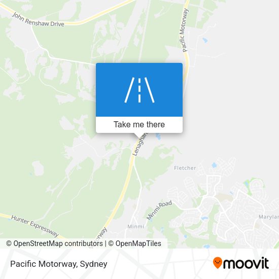 Pacific Motorway map