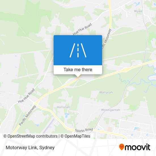 Motorway Link map