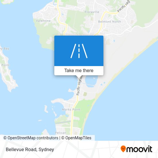 Bellevue Road map