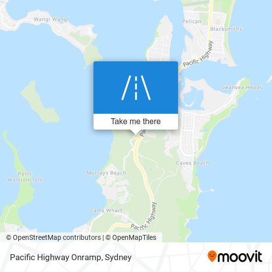 Pacific Highway Onramp map