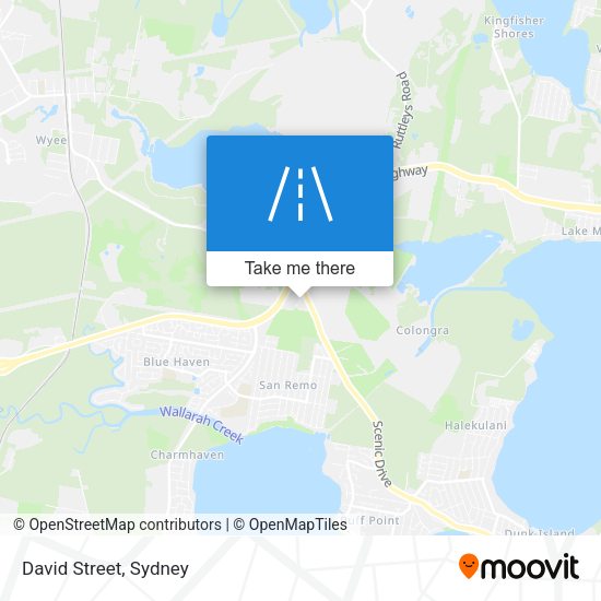 David Street map