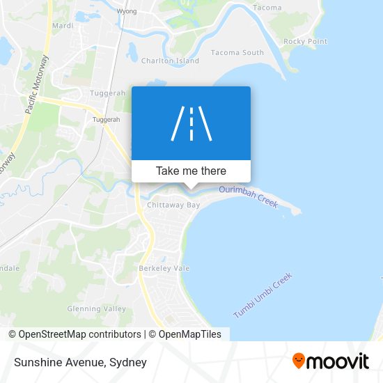 Sunshine Avenue map