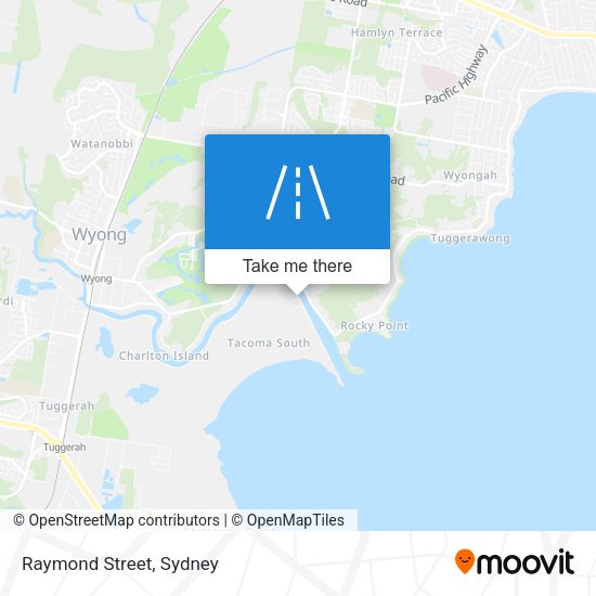 Raymond Street map