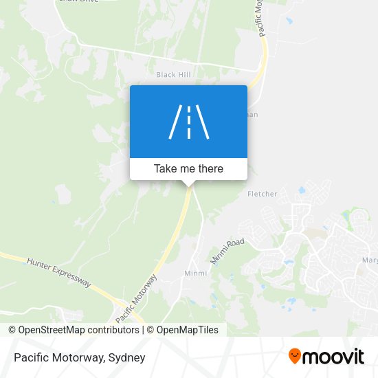 Pacific Motorway map