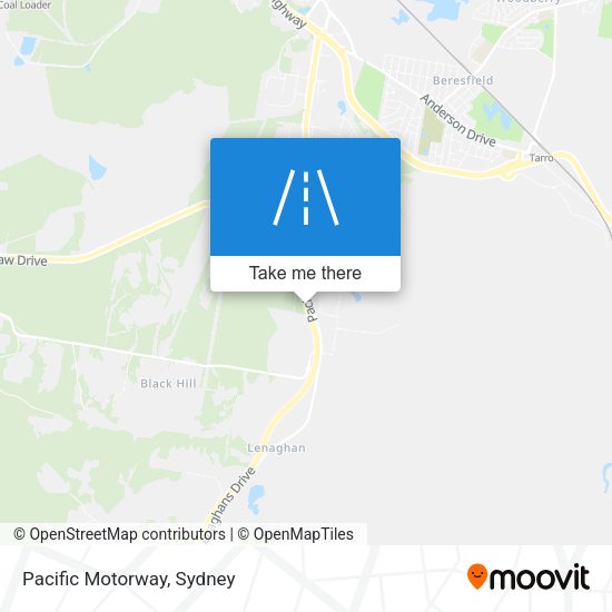 Pacific Motorway map