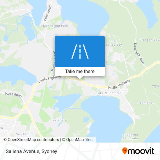 Saliena Avenue map