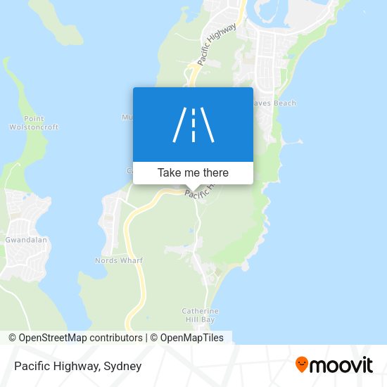 Pacific Highway map
