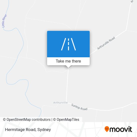 Hermitage Road map