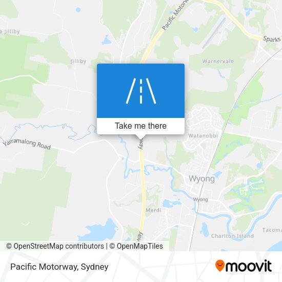 Pacific Motorway map