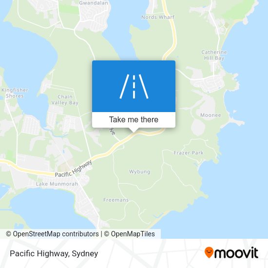 Pacific Highway map