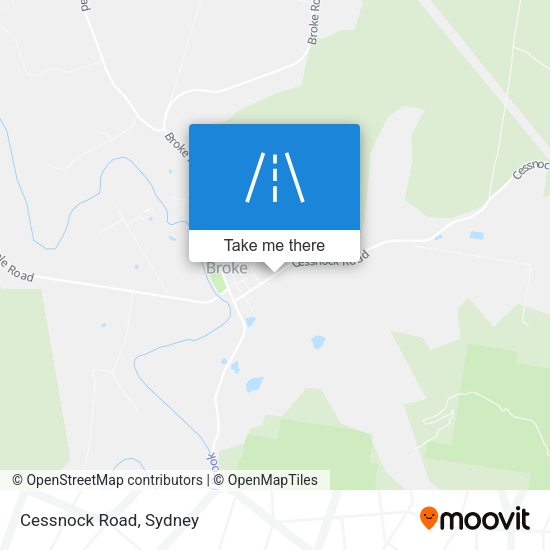 Cessnock Road map