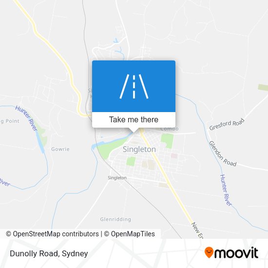 Dunolly Road map