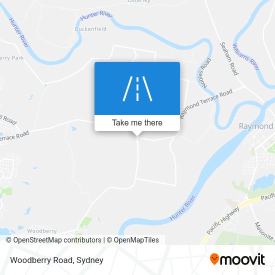 Woodberry Road map