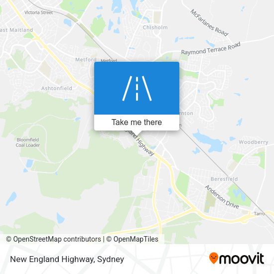 New England Highway map