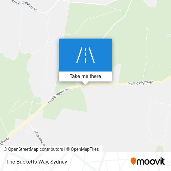 The Bucketts Way map